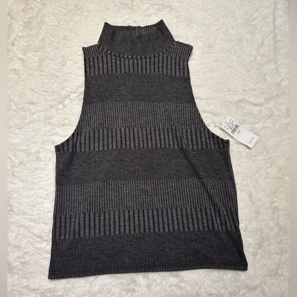 American Eagle Outfitters Mock Neck Ribbed Top